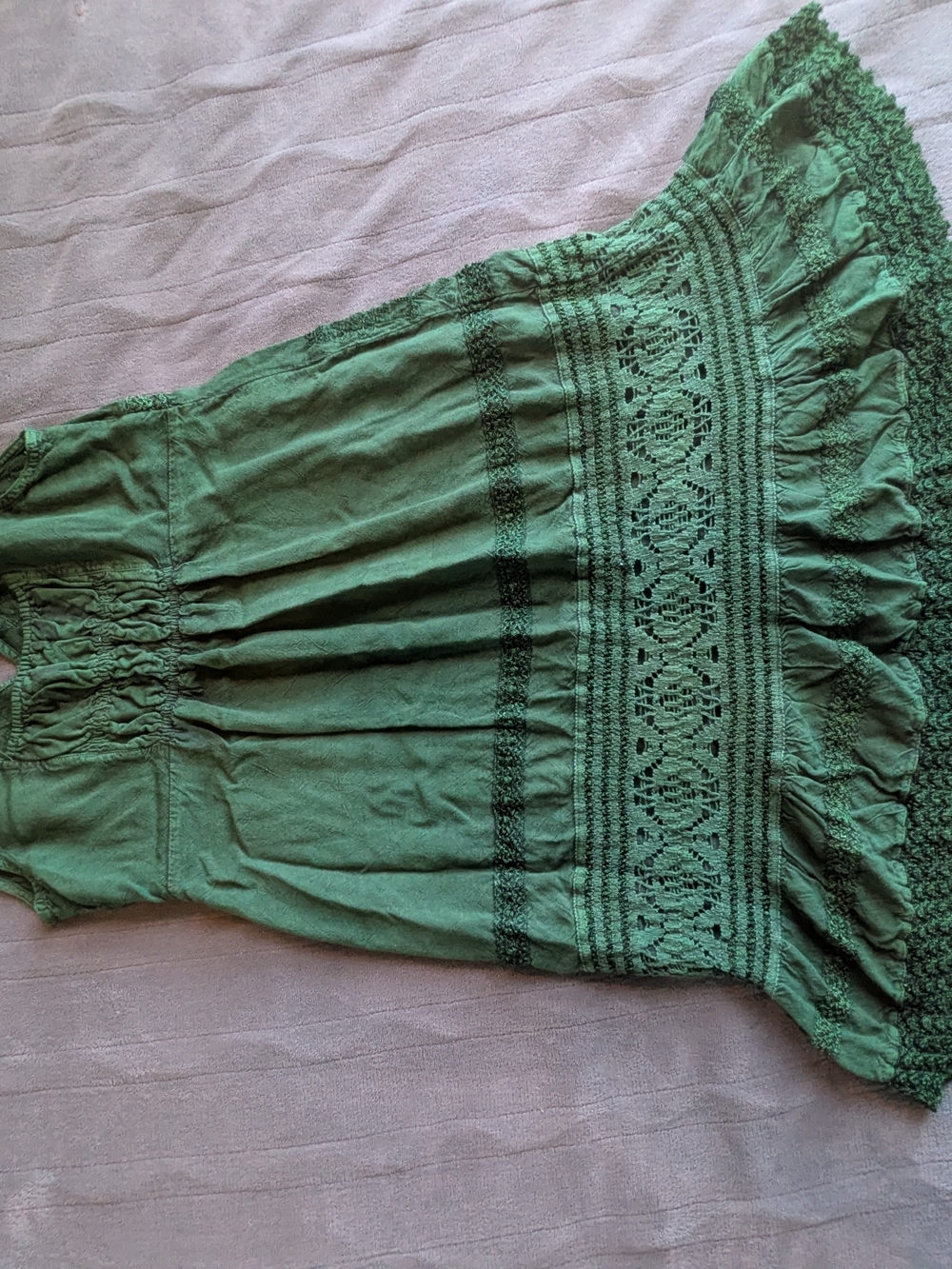 Green Fairy Embroidered Dress - Picture 3 of 3